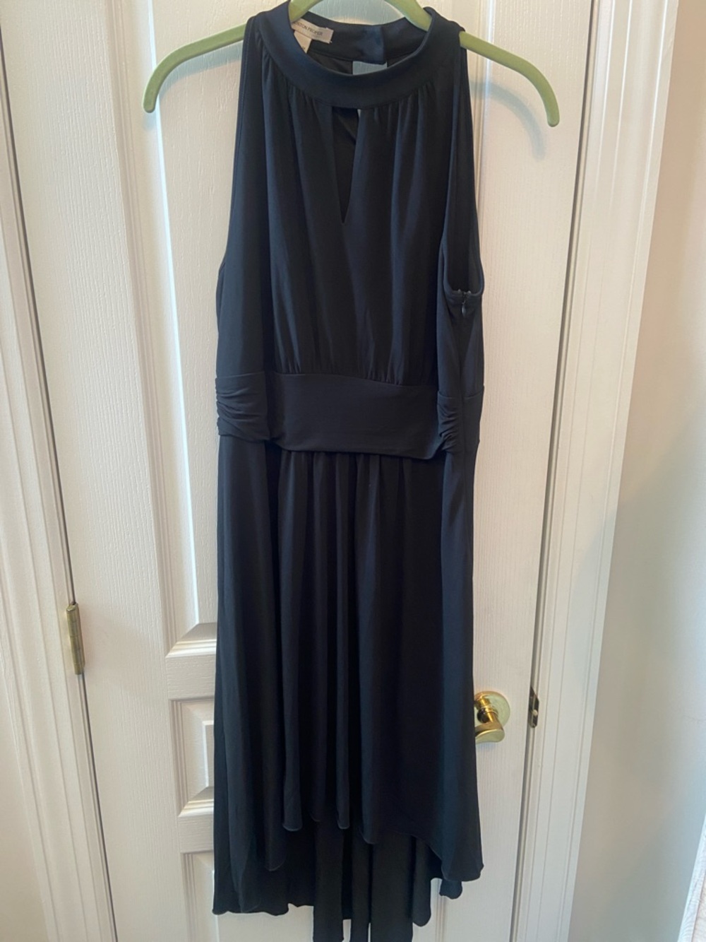 Boston Proper Black High-Low Halter Dress